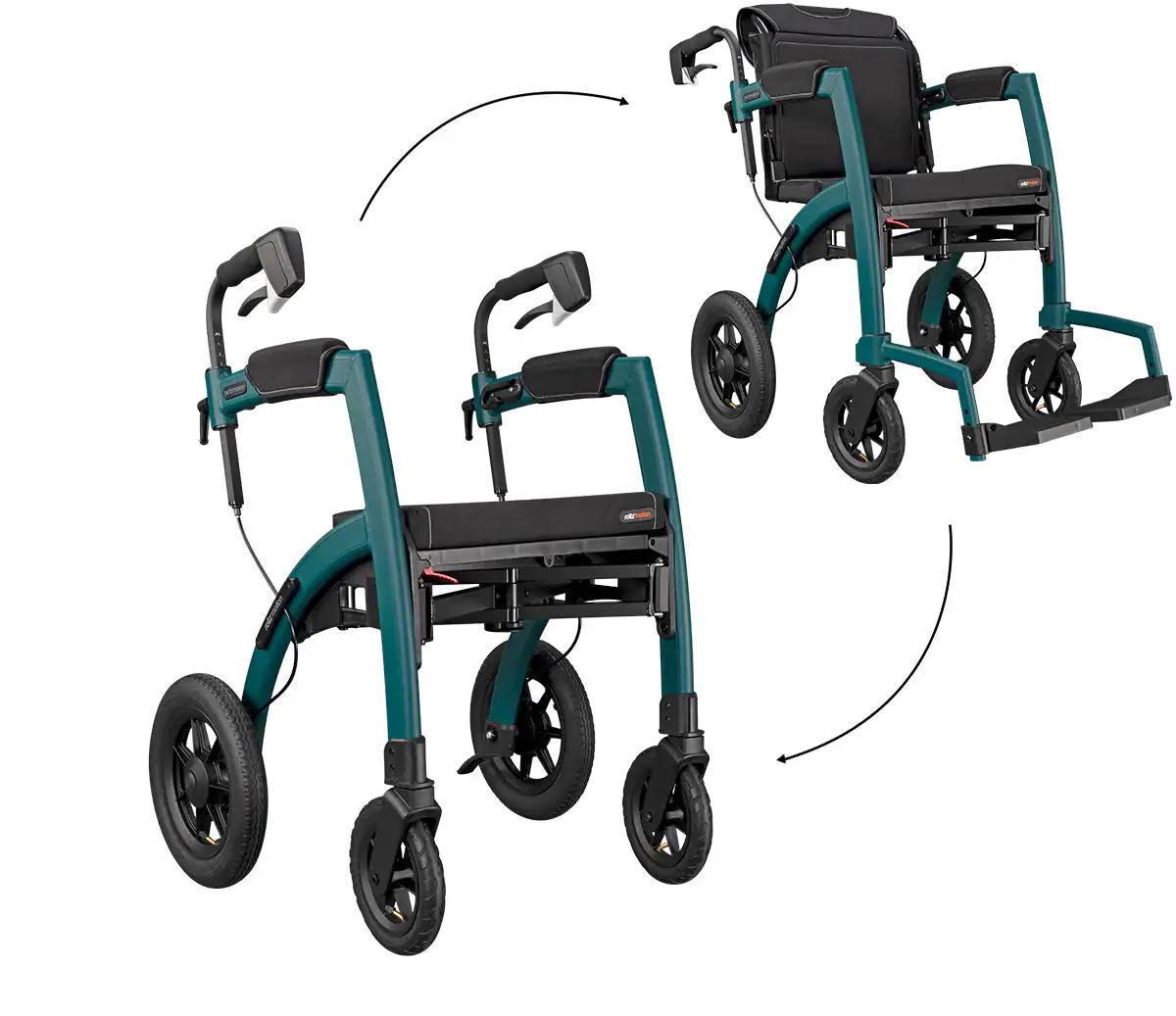 Rollz Motion Performance 2-in-1 Walker Wheelchair - Image 4