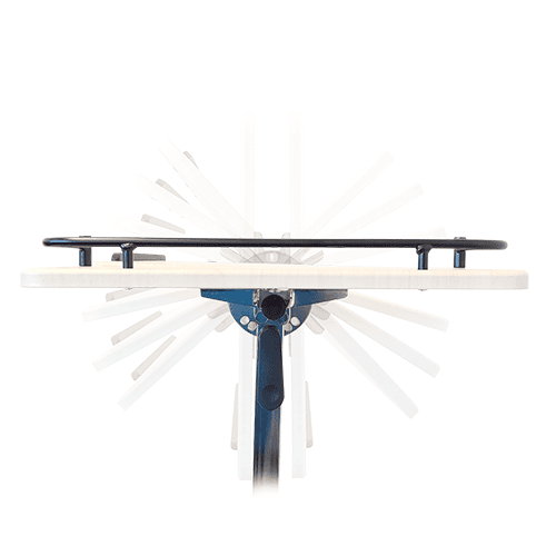 Redgum Over Bed Chair Table Adjustable Base - Image 3