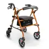 Redgum Height Adjustable Walker 8" Wheels - Burnt Orange