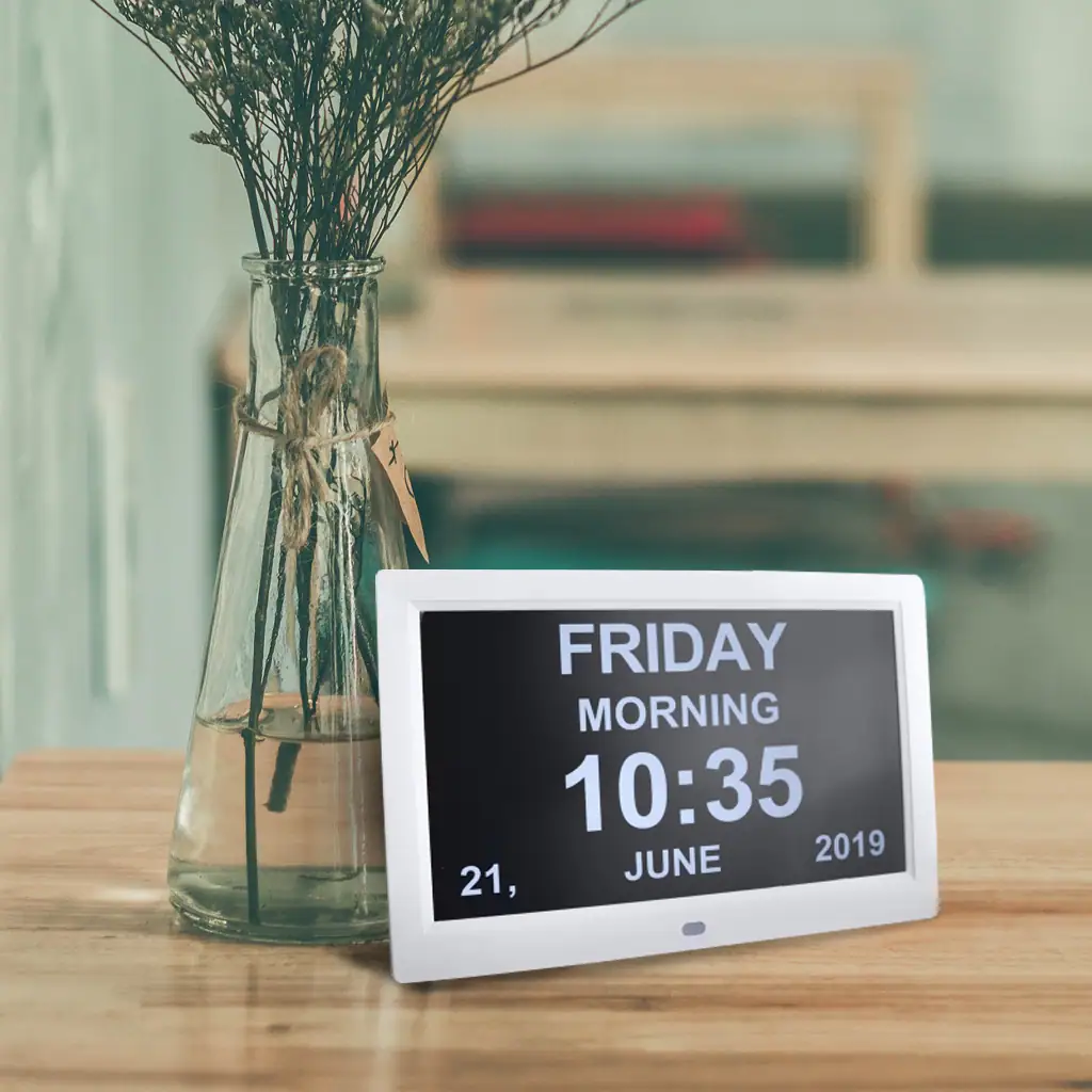 KCare 10" Digital Led Calendar Day Clock - Image 2