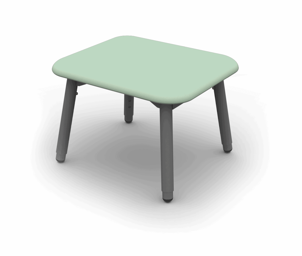 Redgum Katie Adjustable Leg Rest Stool - Sage Green