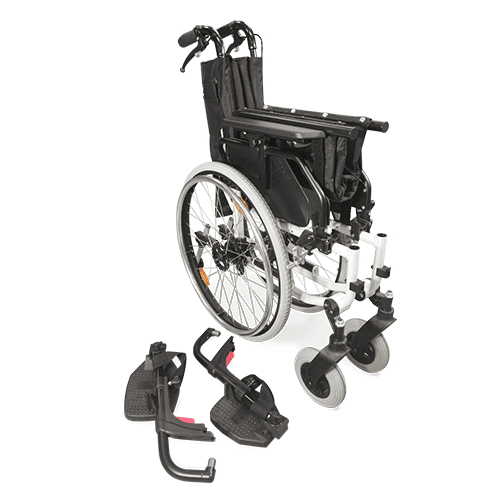Redgum Pearl 20" Deluxe Wheelchair with Rear Hand Brakes - Image 2
