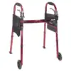 Cobalt Health Deluxe 5" Travel Walker - Red