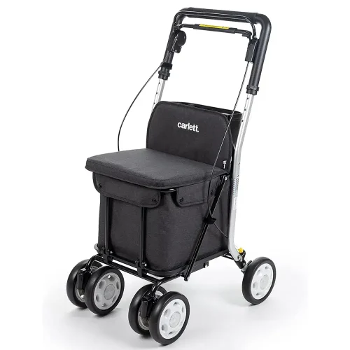 Carlett Ultimate Shopper Rollator Black