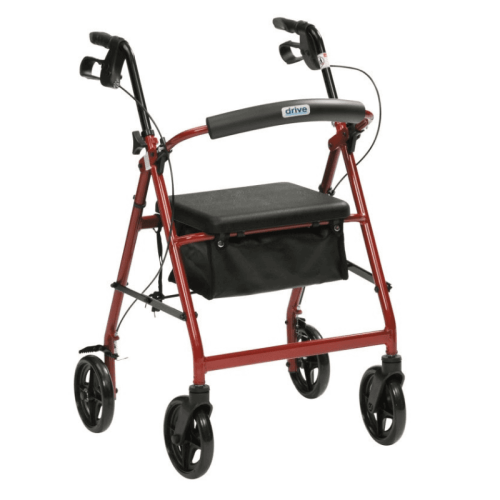 Drive Aluminium Lightweight Rollator - Red