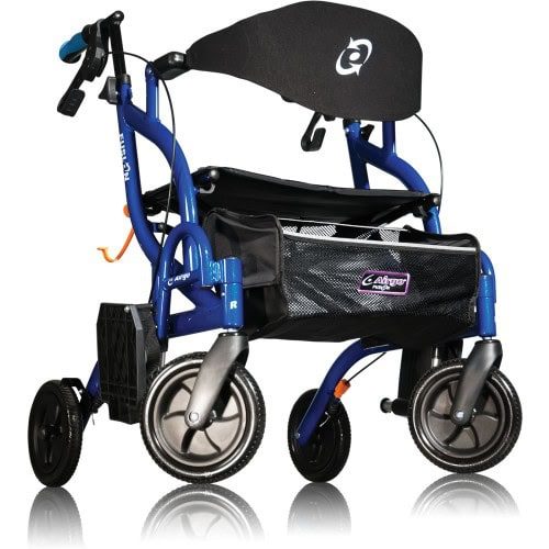 HMR Airgo Fusion Folding Rollator - Pacific Blue