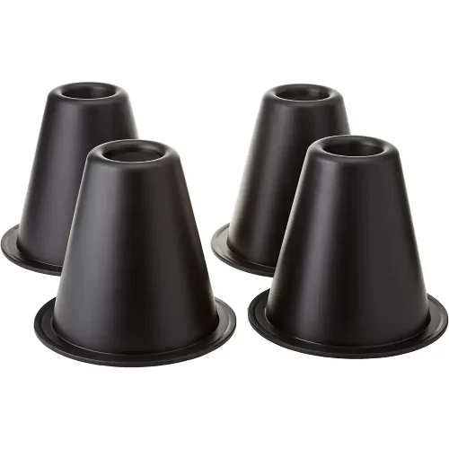 Homecraft Stackable Cone Bed Raisers 14cm Black - 4 Pack