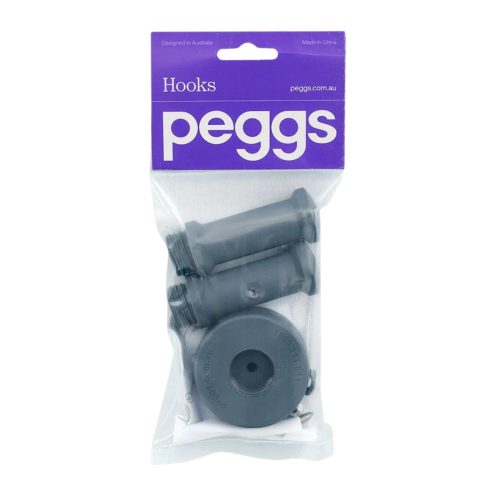 Peggs Deluxe Handy Hooks - Dark Grey1